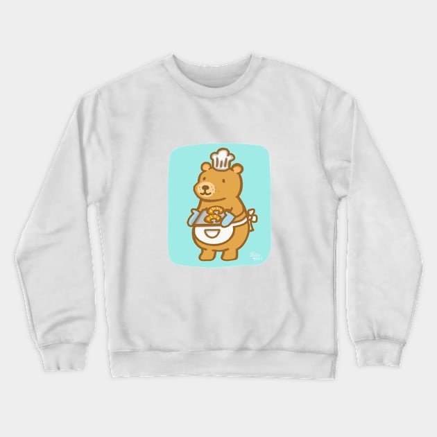 Maurice the Bear - Baker Crewneck Sweatshirt by KatiaMart